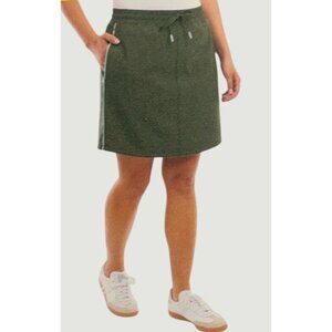 Elle Sport Olive Women's S Green Skorts With Light Blue Accents & Inner N0641